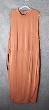 Asos Dress Plus 24 Stretch Slinky Midi Faux Wrap Tie Cutout Feminine Romantic