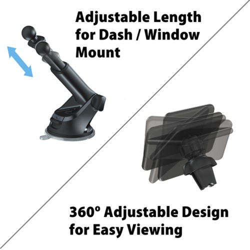 JVC KS-GC10Q Qi Wireless Rapid Charging Magnetic Mount, Flexible Viewing Angles - Picture 3 of 6