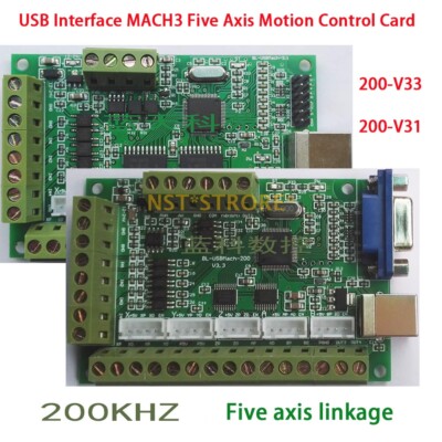 Für CNC Graviermaschine 200-V33 V31 MACH3 5-Achsen Motion Control Karte 200KHZ