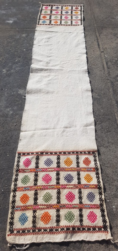 Vintage Handmade Traditional Beautiful Turkish Kilim Floor Rug Carpet 280x59 cm