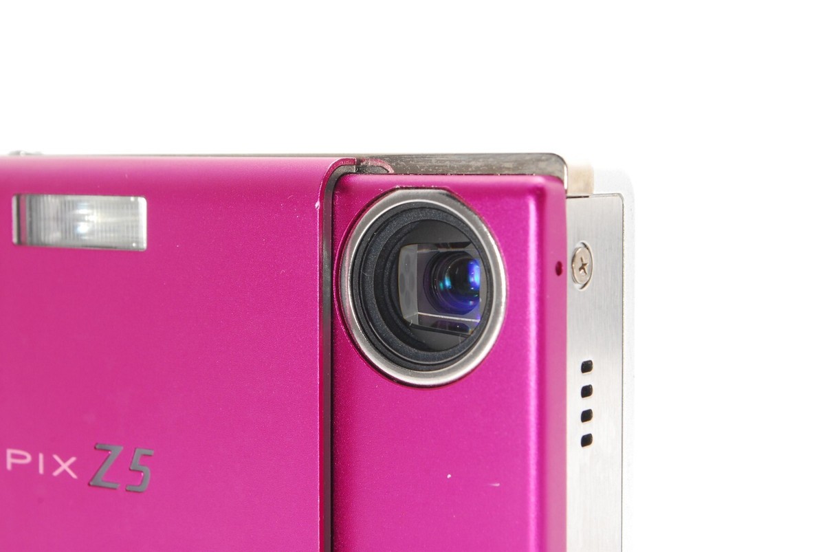 NEAR MINT w/SD ] FUJIFILM FinePix Z5fd Pink Compact Digital