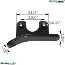 562.U75116327R Exhaust Cab Bracket Peterbilt RH M116327R - 388 & 389