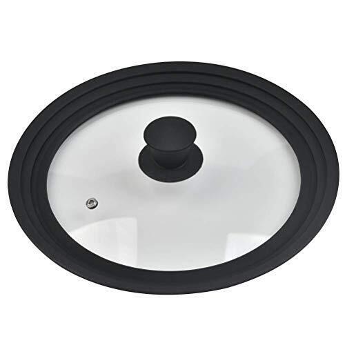 FOCCTS Universal Lid for Pots and Pans, Tempered Glass Skillet Lid