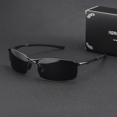 Aluminium HD Polarized Photochromic Sunglasses Men Driving Chameleon Sun Glasses