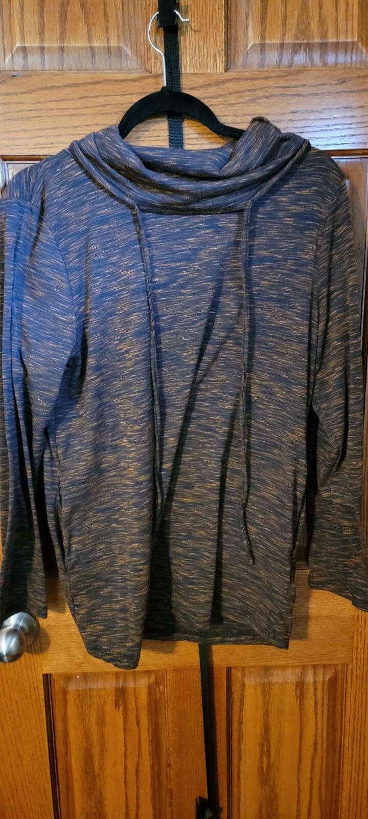 Multi Colored Cowl Neck Lightweight Sweatshirt - image 1