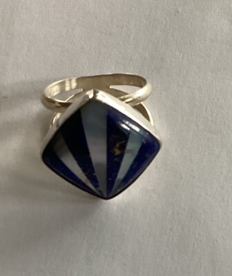HSN Jay King Lapis und Mopp Sterlingsilber Ring Größe 7
