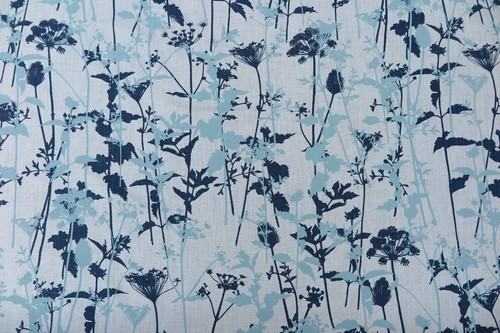 HARLEQUIN CURTAIN FABRIC DESIGN "Nettles" 2 METRES NATURAL /DUCK EGG/INDIGO - Picture 6 of 7