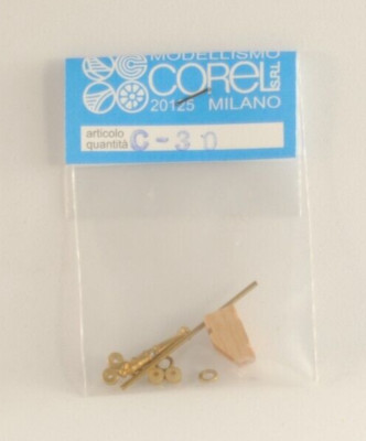 Corel C30 Kanone Modell Messing Holz 15mm Montagesatz für Diorama Navy