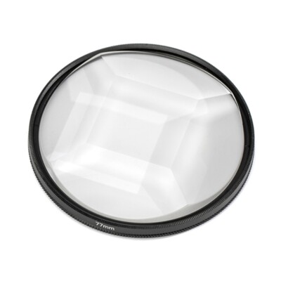 Innovative 77mm Fractaled Prism Filter Multiple Effect Quadriprism for DSLR