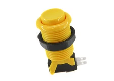 Suzo Happ Concave Pushbutton - Yellow with Microswitch Included