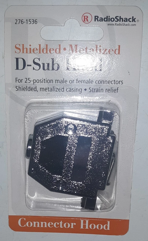 RadioShack 276-1536 25-Position Male or Female Shielded Metalized D-Sub Hood - Image 2 of 3
