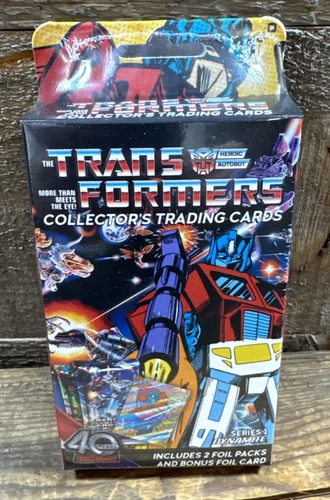 Transformers 40th Anniversary Trading Card Hanger Box IN STOCK!!