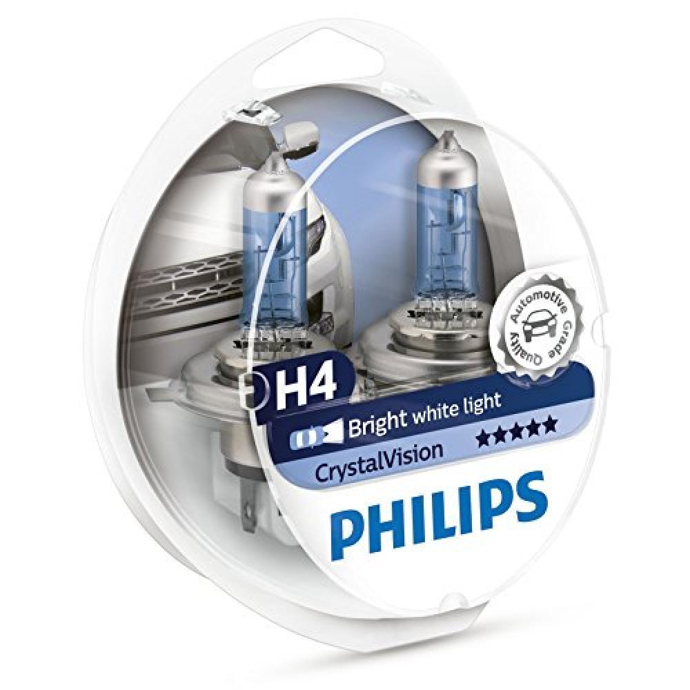 Philips CrystalVision 12342CVSM H4 60W P43t-38 1100lm lampadina per auto - NUOVO