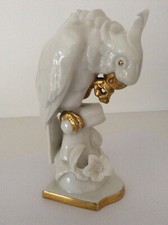 Alte Porzellan figur Hutschenreuther Vogel, Kakadu, Papagei (1919-1924), 16cm