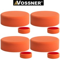 Vossner® Polierschwamm X4 Orange Mittel 150Mm 50Mm Klett FüR Auto Poliermaschine