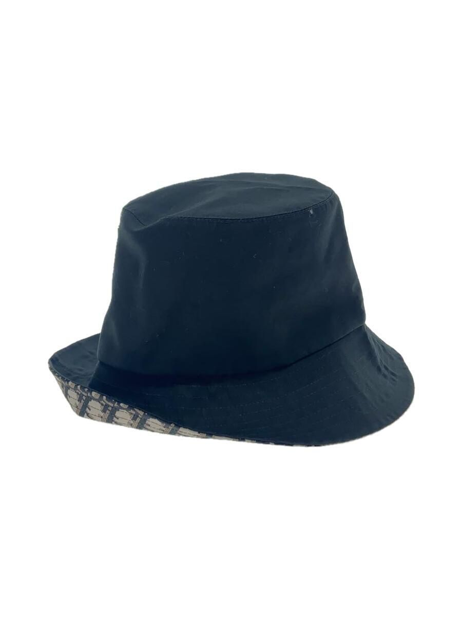 Christian Dior Womens 56 Polyester Black Monogram Hat Bucket