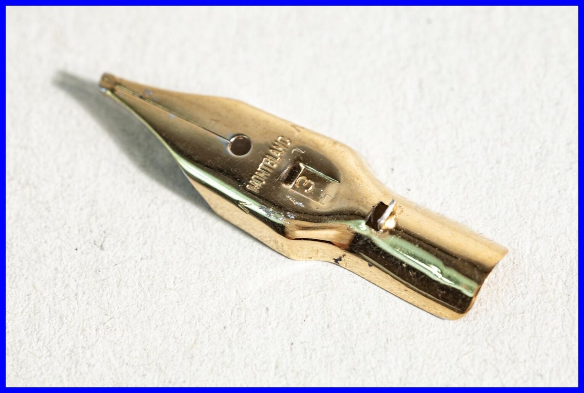 OB Nib SPARE PART 1960s MONTBLANC 31 /32 / 22 / 12 OBLIQUE BROAD