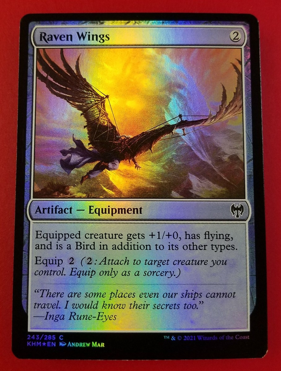 mtg raven cards MTG Magic the Gathering Raven Wings (243/551) Kaldheim NM