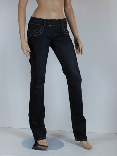 Jean Noir Pour Femme House Of Denim - Taille 12 - Denim Classique - Occasion Très Bon état