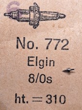 Elgin 8/0s ht. 310 Balance Staff DNC 772 - Swiss Made - x 1 Unit