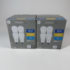 Vintage Edison-Style LED Bulbs, 60W Equivalent, Soft White 2x 4-Pack by GE