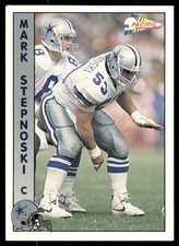 1992 Pacific #386 Mark Stepnoski Dallas Cowboys Football Card