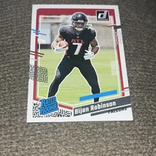2023 Donruss Rated Rookie Bijan Robinson  RC Atlanta Falcons #305 