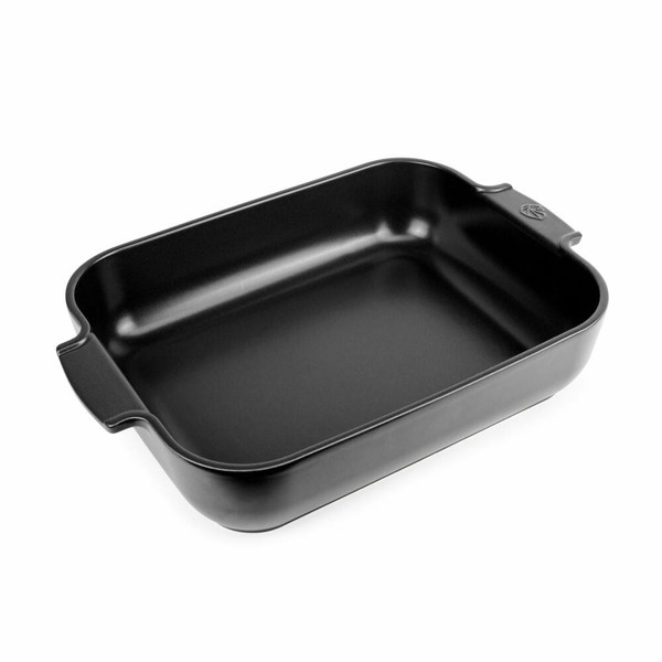 Peugeot Rechteckige Auflaufform Appolia Ofenform Keramik Satin-Schwarz 40 Cm-image