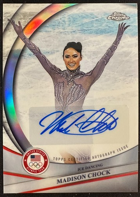 #ad #ad MADISON CHOCK 2026 TOPPS CHROME US OLYMPIC HOPEFULS SP REFRACTOR AUTO #BCA MCH $16.49