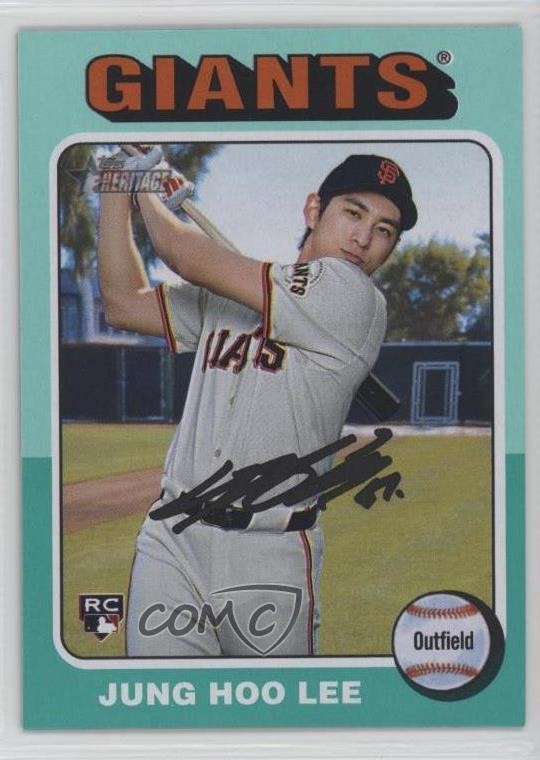 2024 Topps Heritage High Number Aqua Border Jung-Hoo Lee #545 0c2