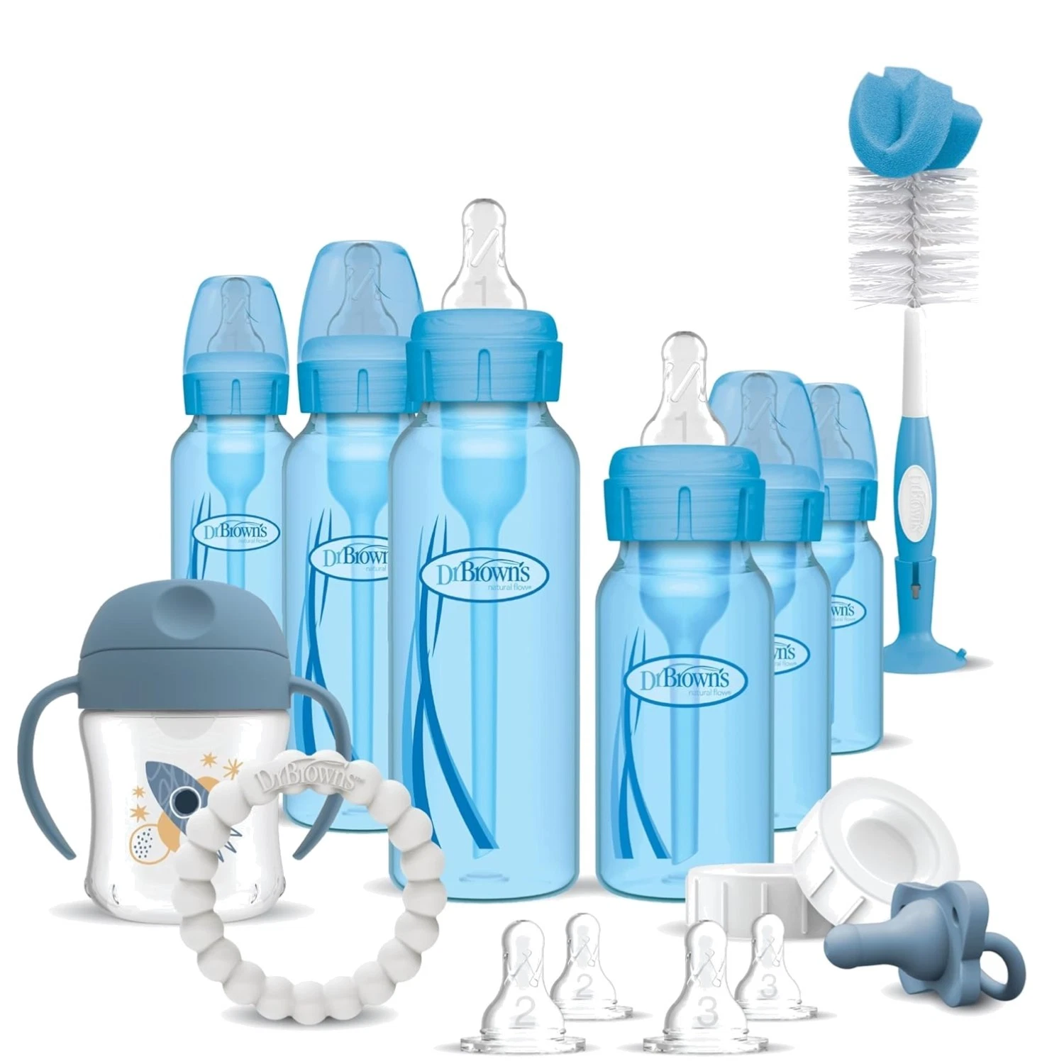 Special Edition Baby Bottle Gift Set - Anti-Colic with Transition Cup & Teether