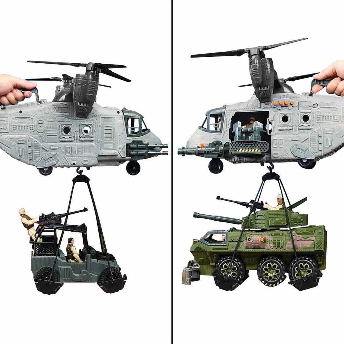 Adventure Force 85525 Giant Military Helicopter Play Set, 37