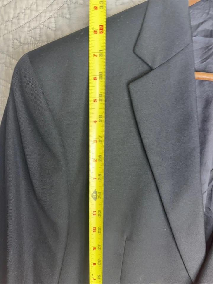 VINEYARD VINES Blazer Men 44L Wool Sport Coat Navy Gold MetalLogo Buttons Peppy - Image 3 of 4