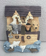 Light Switch Plate Cover Noah  s Ark Single 3D Resin Animal Theme Nursery o