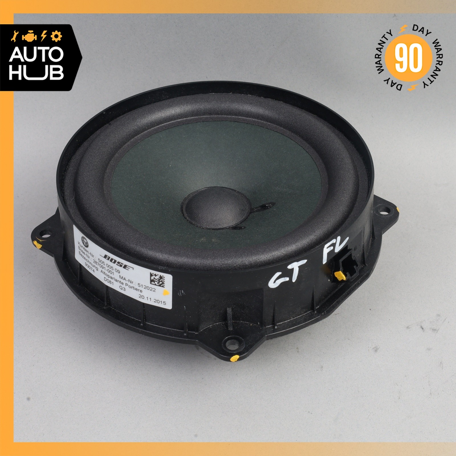 08-19 Maserati GranTurismo M145 Door Sound Speaker 512022 OEM