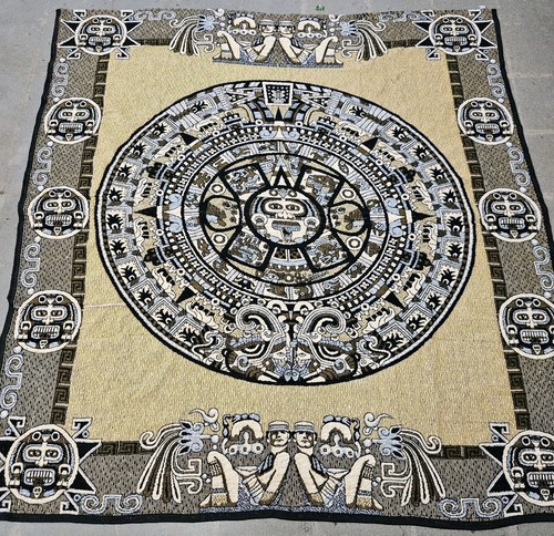 Aztec Calendar Molina Throw Blanket 5LB Large 83" x 80"