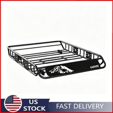 46''/54''/64'' Universal Roof Rack Basket 200 LBS Capacity Heavy Duty Rooftop
