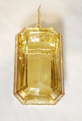 8in Rectangle Gem  Ornament, Jewel Ornaments, Christmas  Ornaments, Acrylic