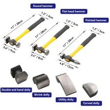 Automotive Hammer Dolly Set With Storage Box