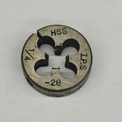 IPS 1/4''-28 UNF Round Screw Adjusting Adjustable Die HSS 13/16'' OD Japan