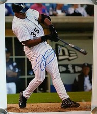 Frank Thomas Autographed 16x20 Photo Chicago White Sox Signed Auto With COA HOF