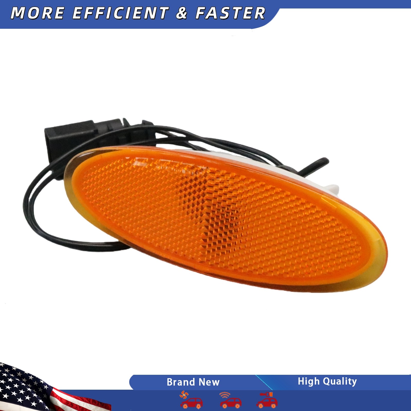 Front Bumper Left + Right Side Marker Light Fit Bentley Continental GT GTC 04-11