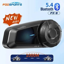 FX-S Motorcycle Intercom Helmet Bluetooth Headset 2-way 1000m Communication