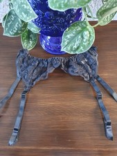 Vintage St Michael Black Lace Garter Belt – Made in the UK - Excellent Condition