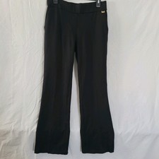 Anne Klein Women's Pull On Trouser Pants Size M Black High Rise Stretch