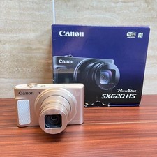 Canon PowerShot SX620 HS White Compact Digital Camera Tested Working Japan