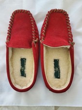 Vintage Daniel Green Suede Slippers Moccasins 7 M Preowned Excellent Con
