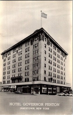 Hotel Governor Fenton Jamestown NY Postcard Davis Studios Dexter Press