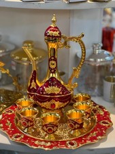 Metal Luxury jug and glass for drink decoration