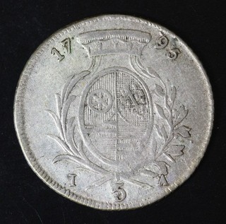 MAINZ 5 Kreuzer 1795 IA Silver Friedrich Karl Josef 2785